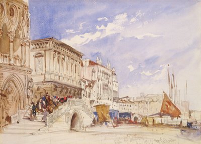 Riva degli Schiavoni, Venice, 1846 by William Callow